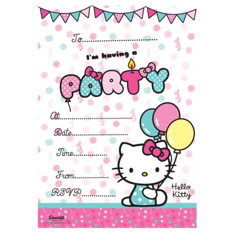 Hello Kitty Invitations with Envelopes Pack of 20 £1.99